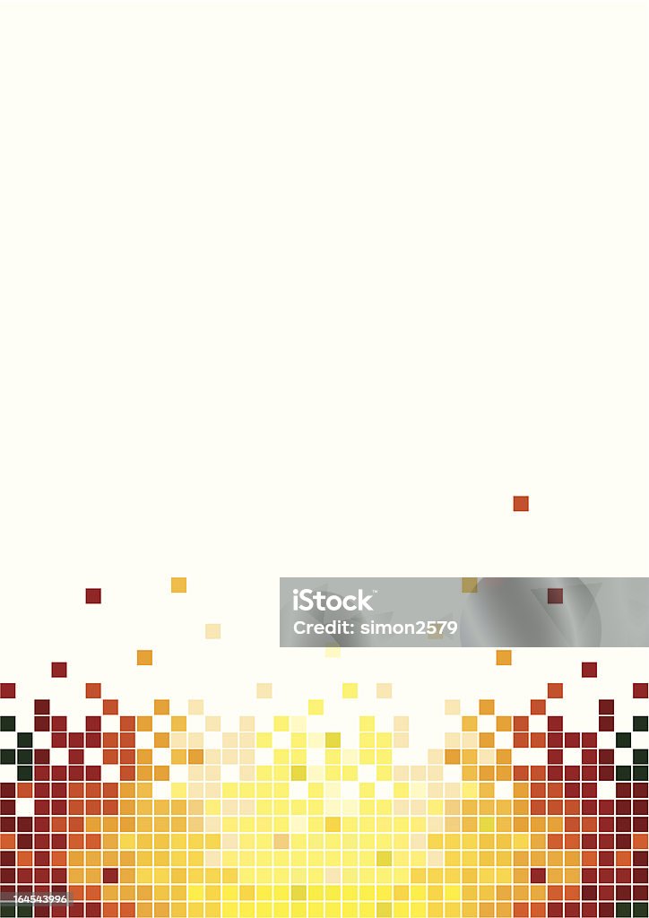 Arrière-plan de couleurs chaudes pixels - clipart vectoriel de Affiche libre de droits