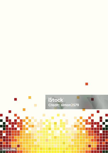 Astratto Pixel Colori Caldi - Immagini vettoriali stock e altre immagini di Design - Design, Giallo, Idea