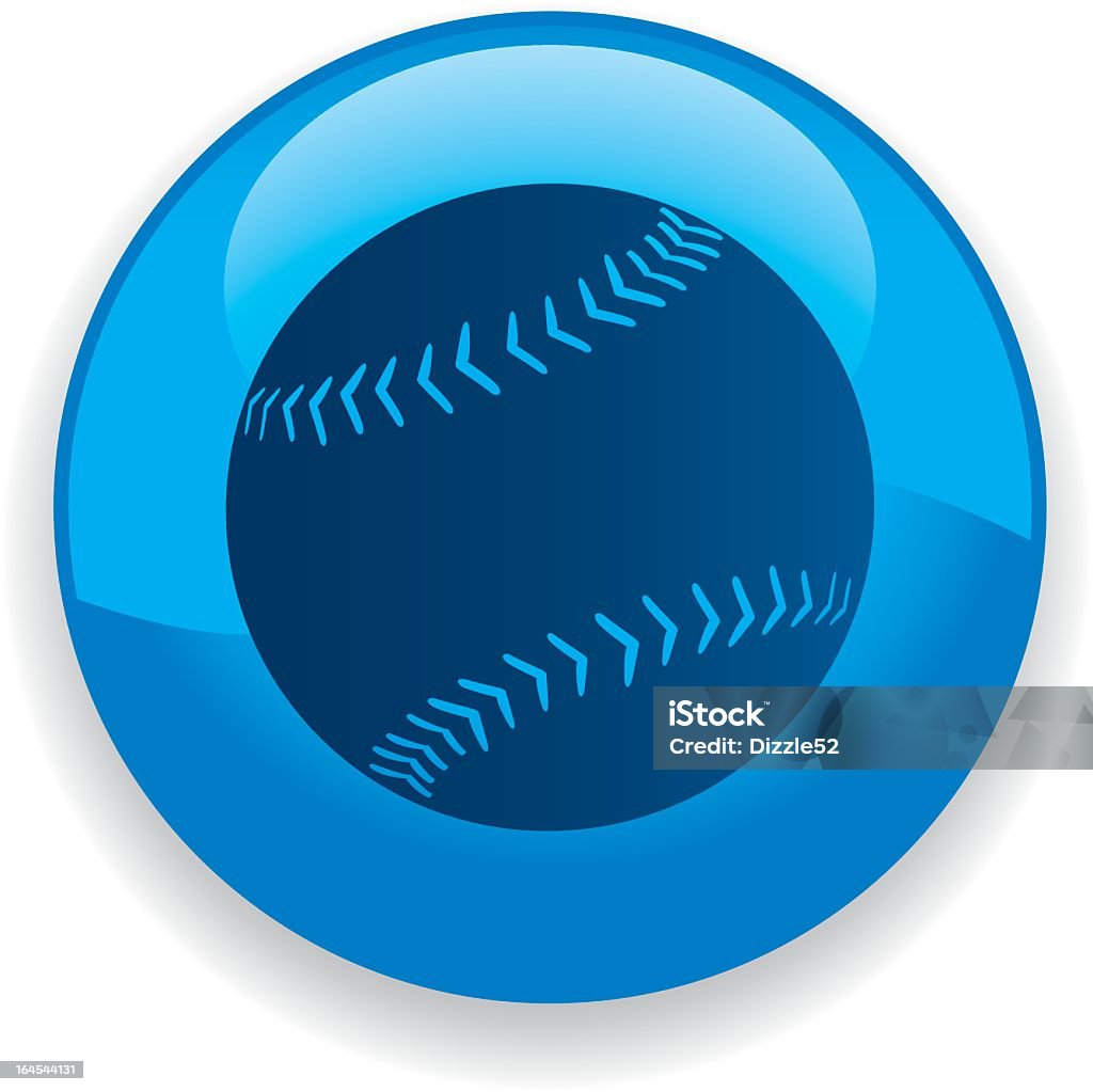 Icône de Baseball - clipart vectoriel de Balle de baseball libre de droits