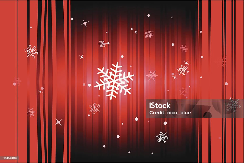 Flocons de neige de Noël - clipart vectoriel de Abstrait libre de droits