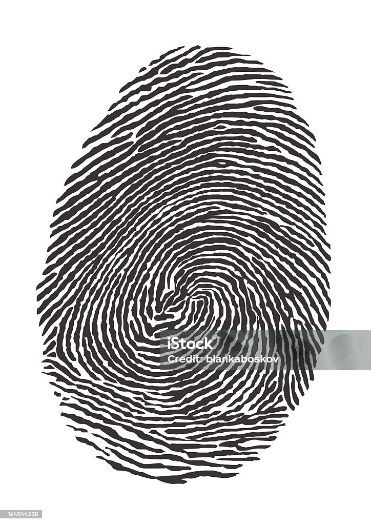 指紋 - 指紋のロイヤリティフリーベクトルアート