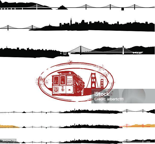 Ilustración de Conjunto De Sf y más Vectores Libres de Derechos de Puente de la bahía San Francisco-Oakland - Puente de la bahía San Francisco-Oakland, San Francisco, Oakland - Condado de Alameda