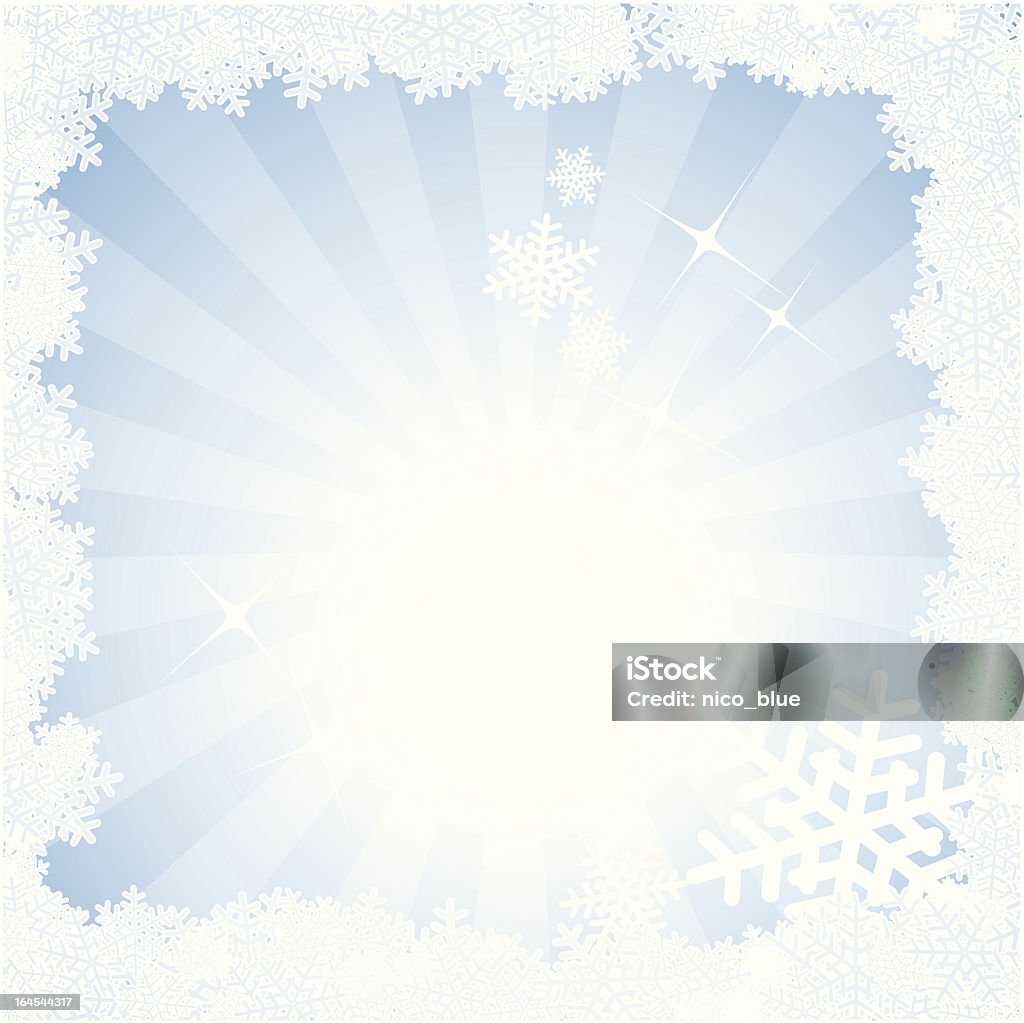 Snowflake frame Multipurpose snowflake frame/border with stars and starburst At The Edge Of stock vector