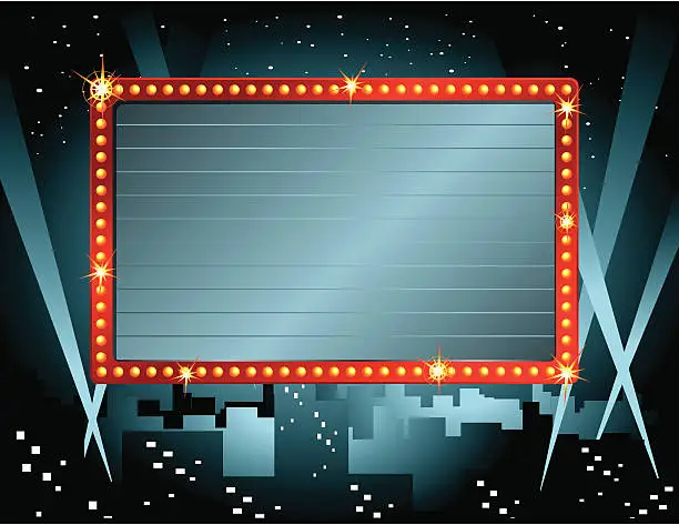Vector illustration of Theatre Sign