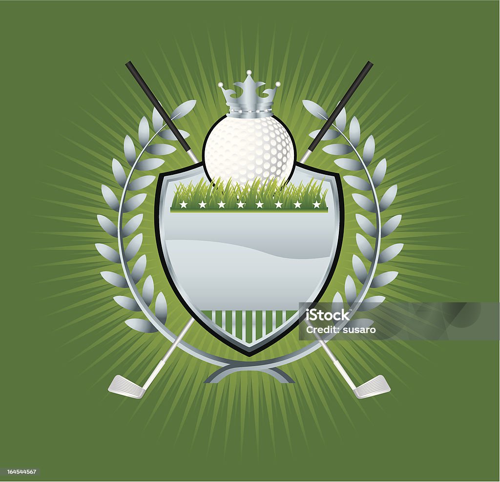 Golf ikony - Grafika wektorowa royalty-free (Płyta)