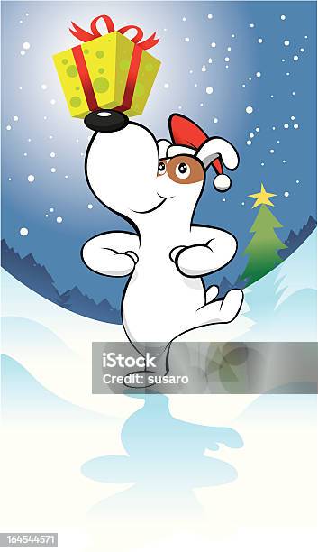 My Happy Christmas Stock Illustration - Download Image Now - Dancing, Dog, Animal