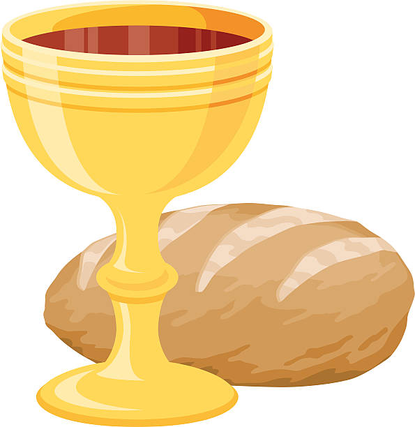 illustrations, cliparts, dessins animés et icônes de eucharist (communion - bread white background isolated loaf of bread