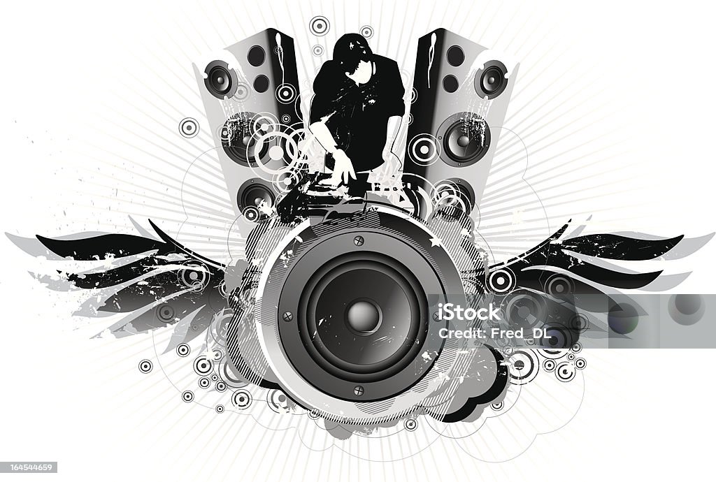 DJ крылья - Векторная графика Диджей роялти-фри