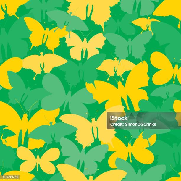 Padrão Borboleta - Arte vetorial de stock e mais imagens de Amarelo - Amarelo, Animal, Borboleta