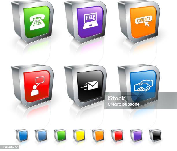 Telephone Support And Customer Service 3d Vector Icon Set Stock Illustration - Download Image Now