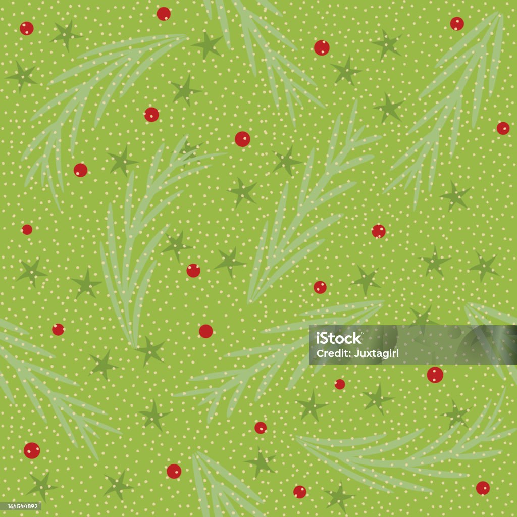 Aghi di pino e bacche sfondo trasparente con piastrelle - arte vettoriale royalty-free di Colore verde