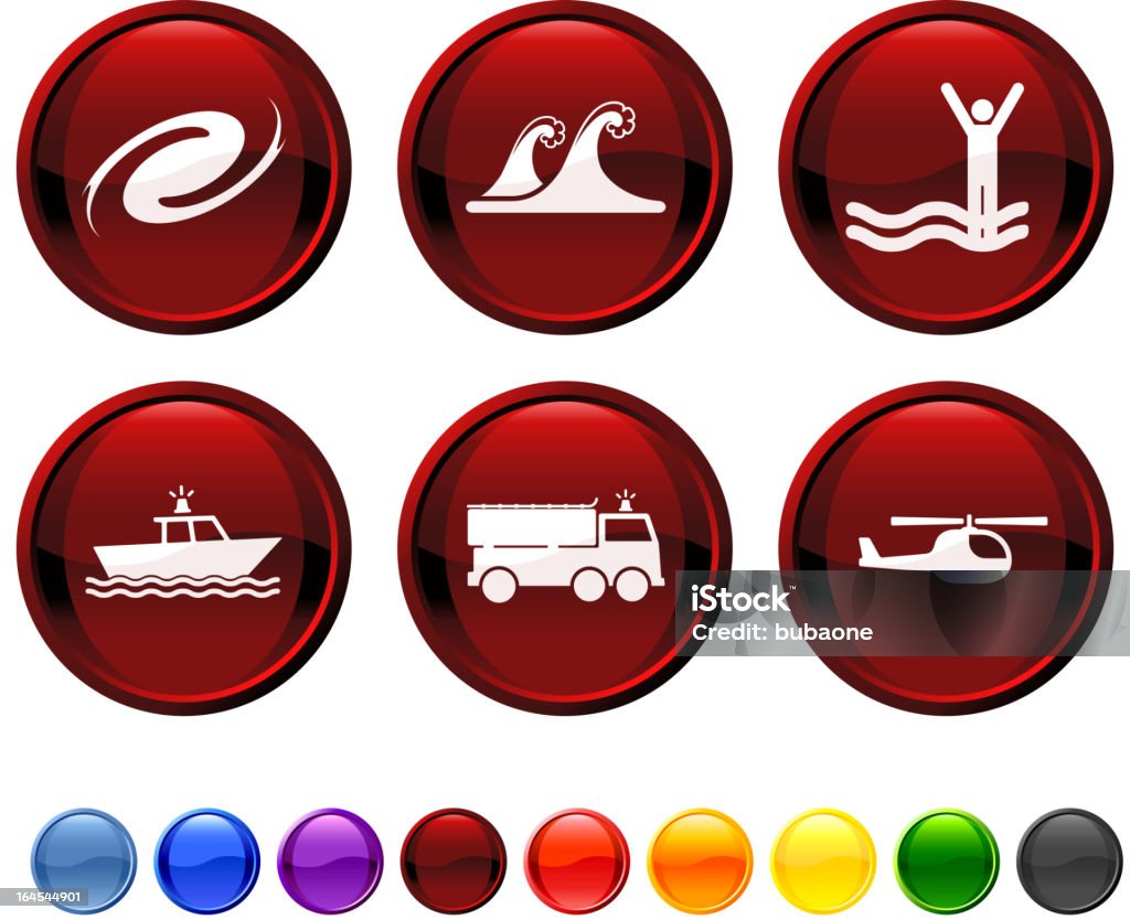 storm rescue operation royalty free vector icon set storm rescue operation icon set Coast Guard stock vector