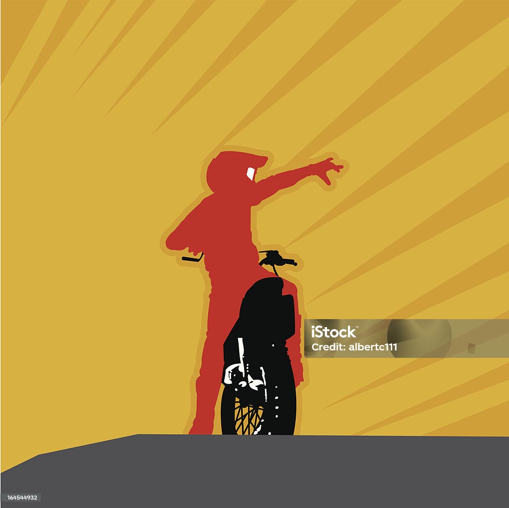 Riders del sol - arte vectorial de Motocicleta libre de derechos