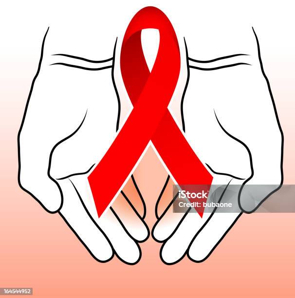 サインをもたらすハンドレッド Aids の認識向上にリボン - イラストレーションのベクターアート素材や画像を多数ご用意 - イラストレーション, エイズ, カリニ肺炎