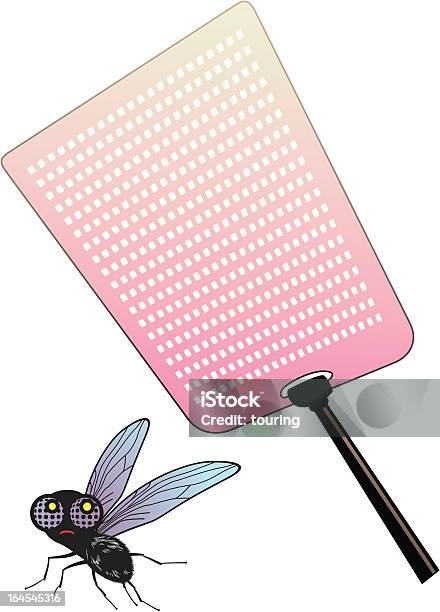 Fly E Swatter - Immagini vettoriali stock e altre immagini di Schiacciamosche - Schiacciamosche, Ala di animale, Animale