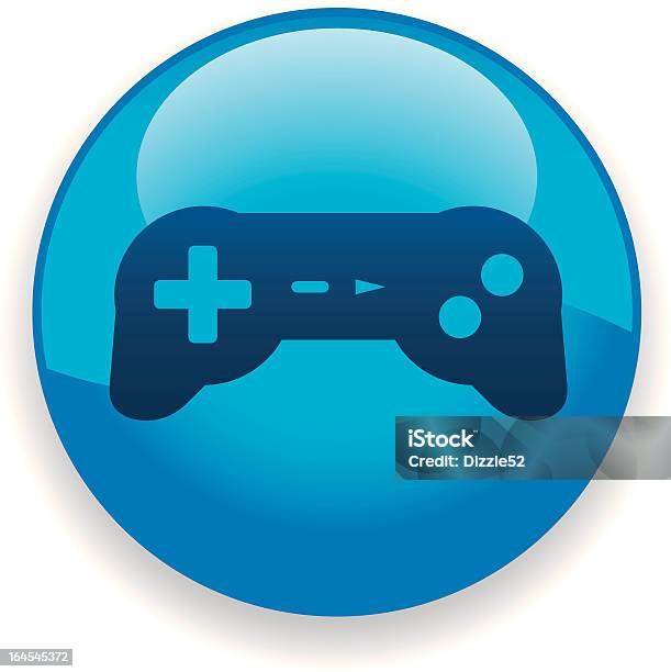 Ilustración de Icono De Controlador De Videojuegos y más Vectores Libres de Derechos de Azul - Azul, Brillante, Conceptos
