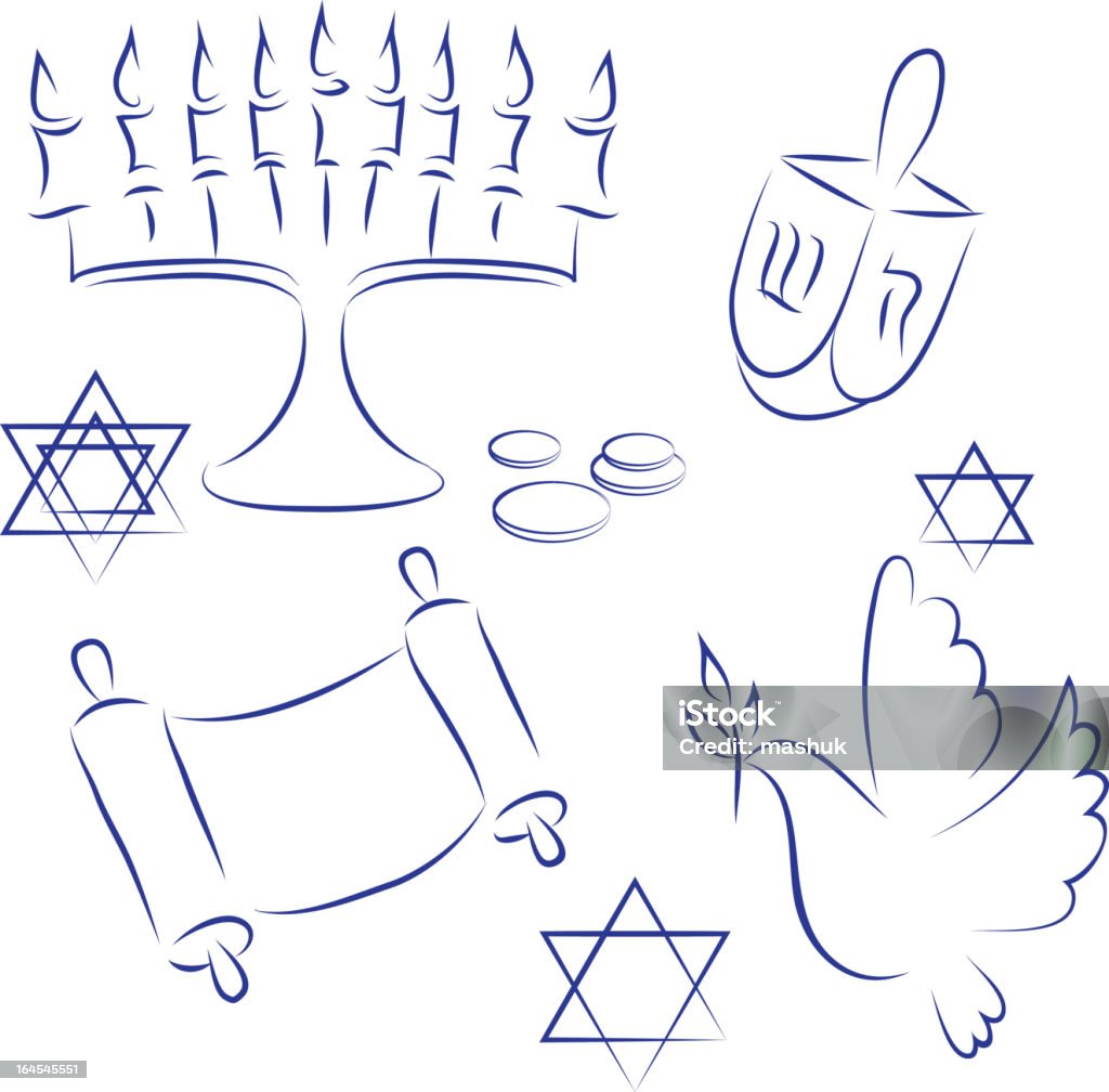 Hanukkah - Royalty-free Tora arte vetorial