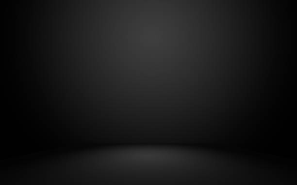 Empty dark black room background. Black gradient texture for display your product Empty dark black room background. Black gradient texture for display your product black backgorund stock pictures, royalty-free photos & images