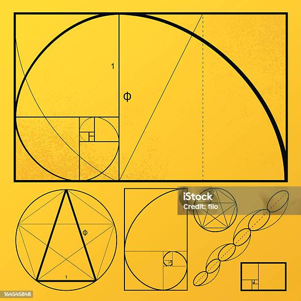 White Golden Rectangle Math Golden Rectangle Stock Illustration - Download Image Now - Golden Ratio ...