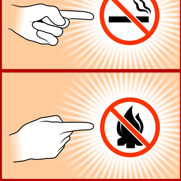 Smoking Hand Sign 90+ No Smoking Beyond This Point Sign Stock Photos, Pictures & Royalty ...