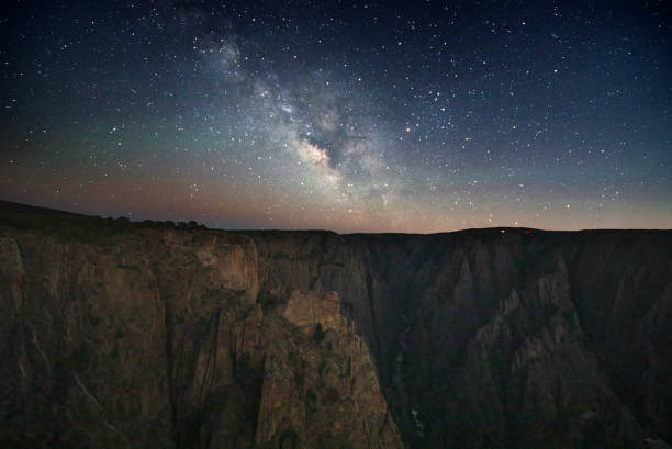 Black Canyon Milky Way stock photo