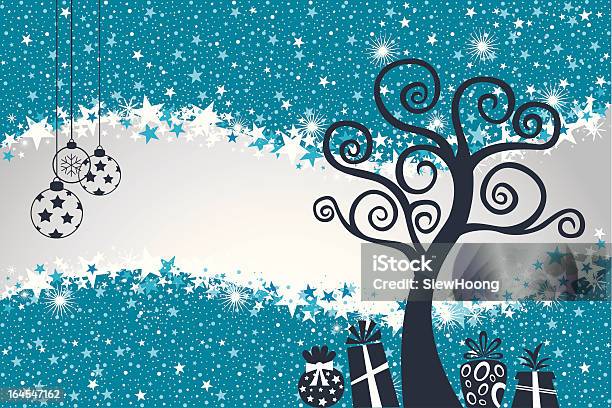 Natale - Immagini vettoriali stock e altre immagini di A forma di stella - A forma di stella, Albero, Albero di natale