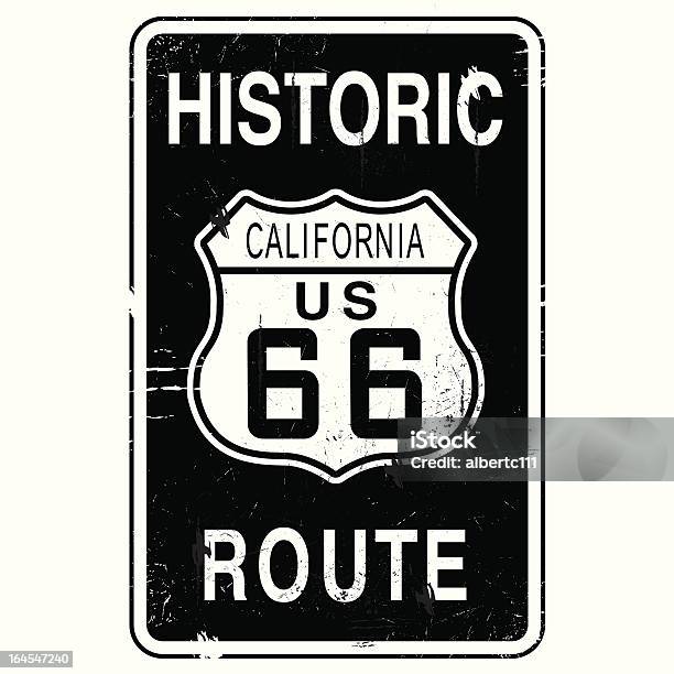 Ilustración de Se Llega A La Ciudad De Chicago y más Vectores Libres de Derechos de Route 66 - Route 66, California, Calle