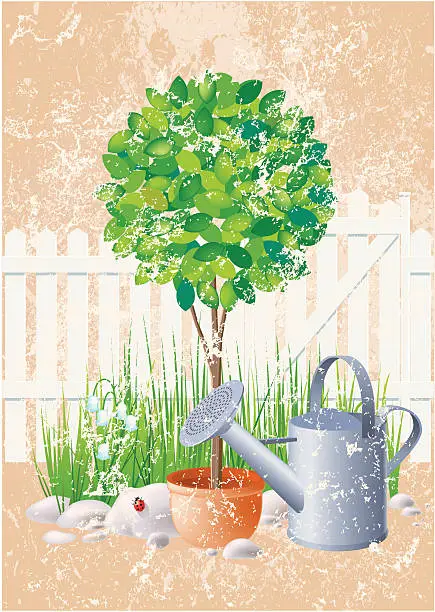 Vector illustration of spring