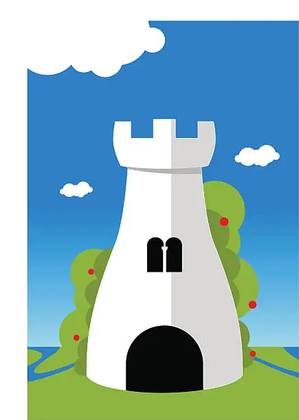 Vector illustration of Tower