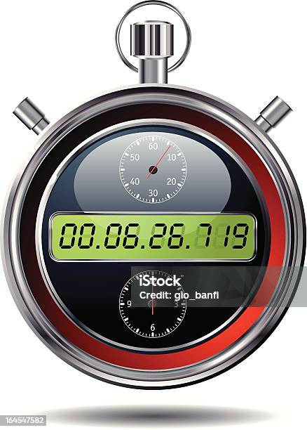 Chronometer Stock Illustration - Download Image Now - Digital Clock, Accuracy, Chrome