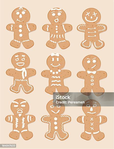 Gingerbread Cookie Stock Vektor Art und mehr Bilder von Braun - Braun, Christbaumkugel, Dekoration