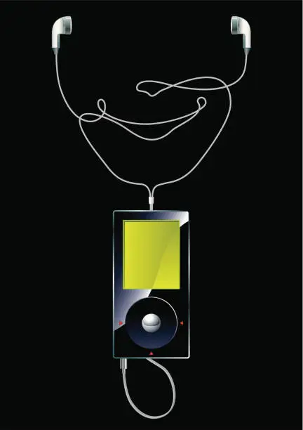 Vector illustration of MP3 player #2