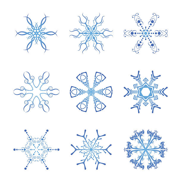 Fiocchi di neve - illustrazione arte vettoriale