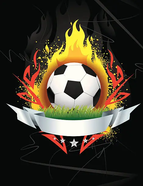 Vector illustration of Soccer Emblem logo