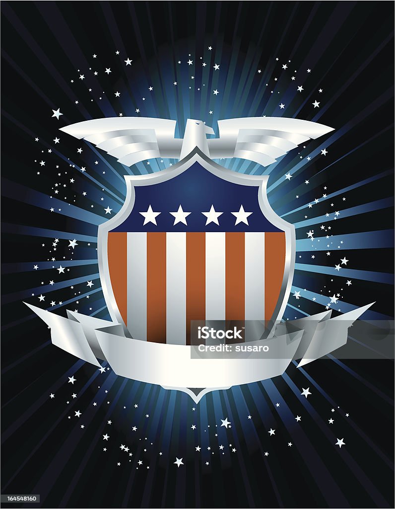 US Flag Emblem American Culture stock vector