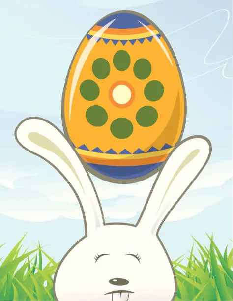 Vector illustration of Bunny Egg