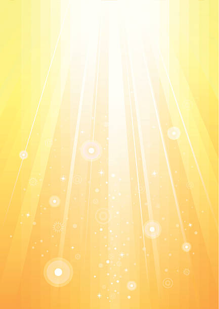 Abstract sunlight gold background vector art illustration