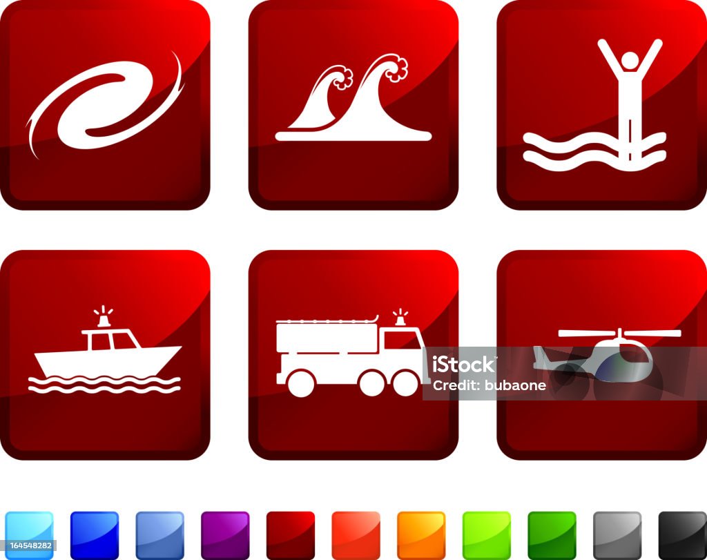 storm rescue operation royalty free vector icon set stickers storm rescue operation sticker set Coast Guard stock vector