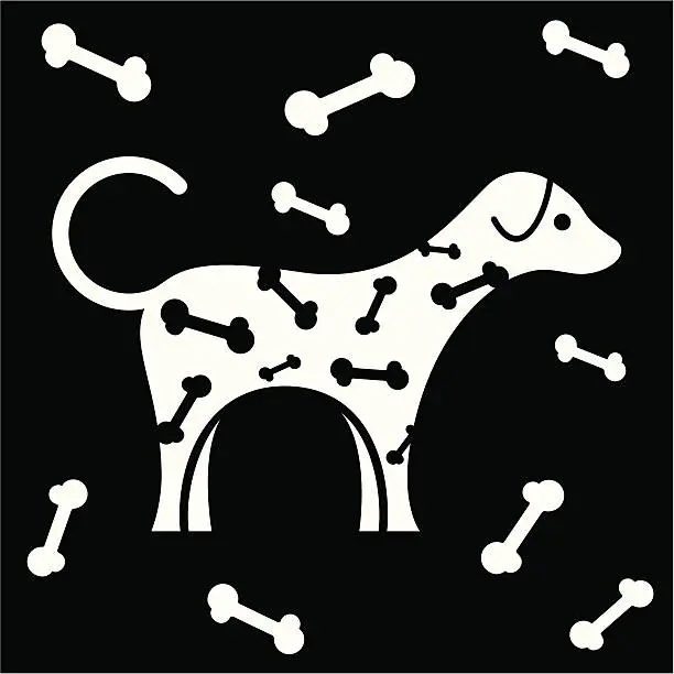 Vector illustration of dalmatian symbol