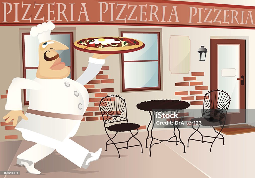 Pizza chef Cook - clipart vectoriel de Adulte libre de droits
