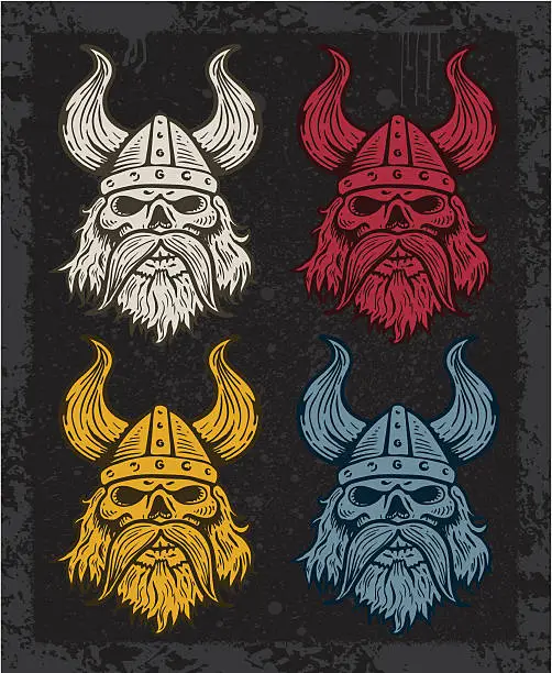 Vector illustration of Viking Quartet