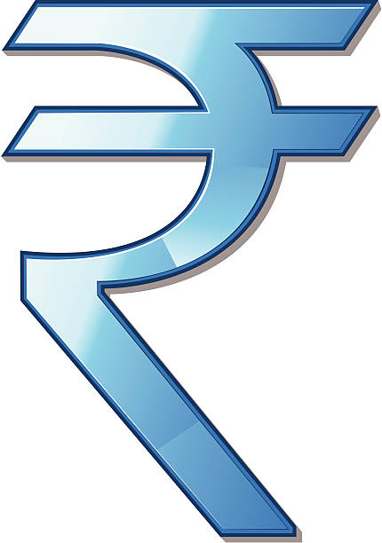 New Rupee Symbol Indian new Rupee Currency Symbol.very useful currency icon. rupee symbol stock illustrations