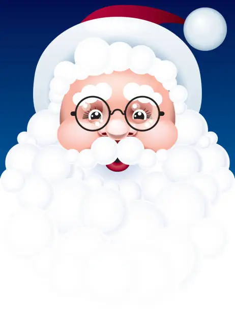 Vector illustration of Santa