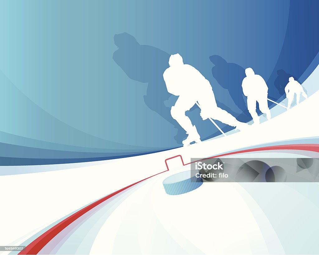 Hockey player - Lizenzfrei Vektor Vektorgrafik