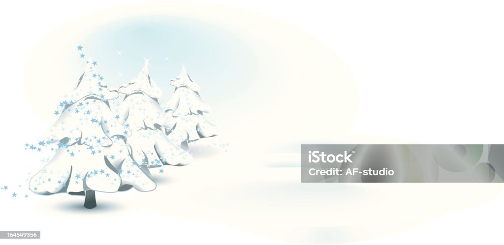 Paisaje Sweet Navidad - arte vectorial de Aire libre libre de derechos