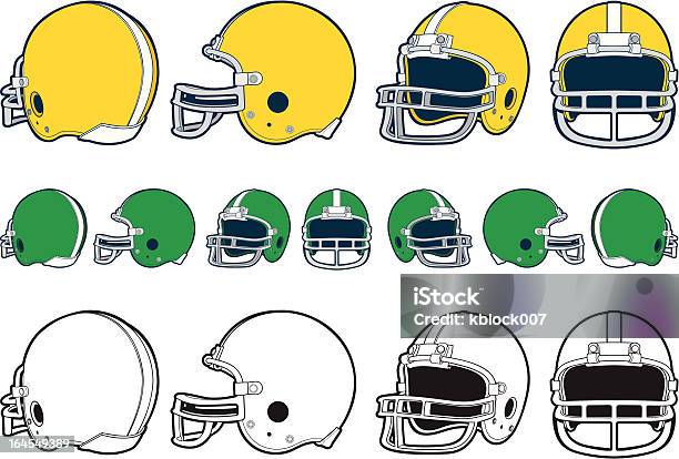 Футбольный Шлем — стоковая векторная графика и другие изображения на тему Футбольный шлем - Футбольный шлем, Векторная графика, Американский футбол