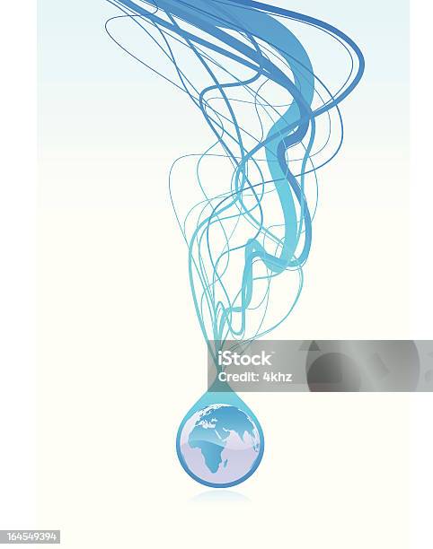 Earth Dripping Vector Abstract Earth In A Water Drop Background Stock Illustration - Download ...