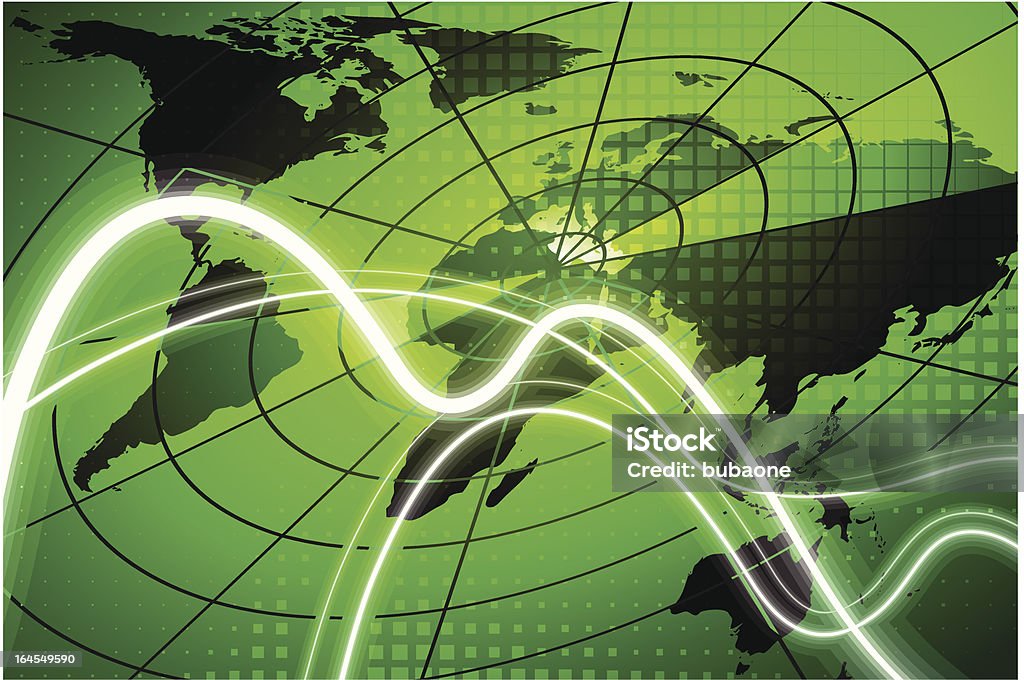 Global radar Hintergrund - Lizenzfrei Radar Vektorgrafik