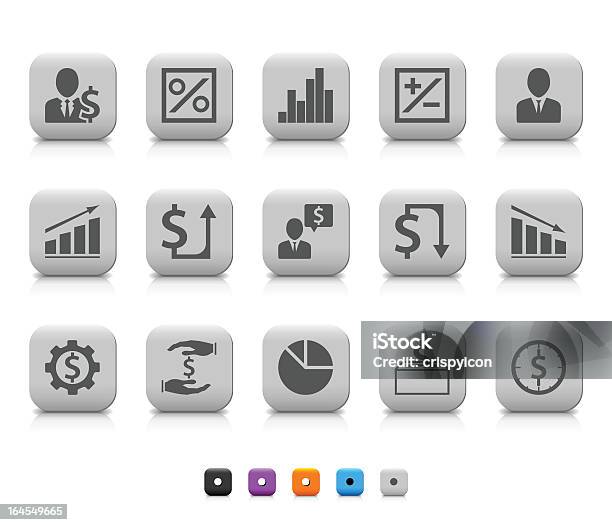 Деньги Значки — стоковая векторная графика и другие изображения на тему www - www, Белый, Бизнес
