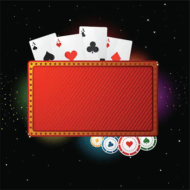 Vector illustration of Casino banner